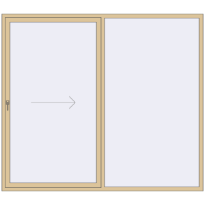 Купити Розсувні терасні двері 2500x2200 мм REHAU Euro 60 (Похило-зсувні)