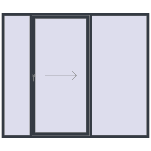 Розсувні терасні двері 2600x2200 мм REHAU Euro 60 (Похило-зсувні). Вид зсередини Купити Розсувні терасні двері 2600x2200 мм REHAU Euro 60 (Похило-зсувні)