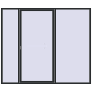 Розсувні терасні двері 2600x2200 мм REHAU Euro 60 (Похило-зсувні). Вид зсередини Купити Розсувні терасні двері 2600x2200 мм REHAU Euro 60 (Похило-зсувні)