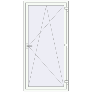 Купити Балконні двері 1000x2000 мм REHAU Euro 60 Балконні двері