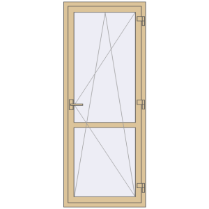 Купити Балконні двері 800x2000 мм REHAU Euro 70 Балконні двері