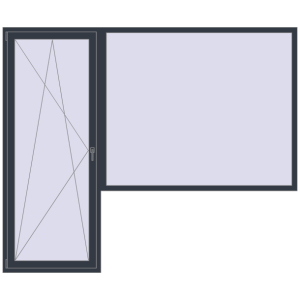 Купити Балконні двері 2700x2250 мм REHAU Euro 60