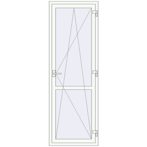 Балконні двері 750x2200 мм REHAU Euro 60 Балконні двері. Вид зсередини Купити Балконні двері 750x2200 мм REHAU Euro 60 Балконні двері