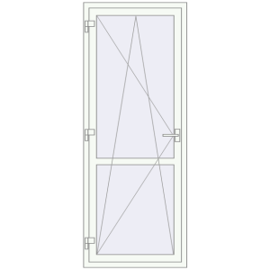 Балконні двері 800x2050 мм REHAU SYNEGO MD Балконні двері. Вид зсередини Купити Балконні двері 800x2050 мм REHAU SYNEGO MD Балконні двері