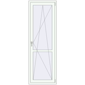 Балконні двері 700x2100 мм REHAU Euro 60. Вид зсередини Купити Балконні двері 700x2100 мм REHAU Euro 60