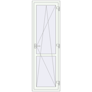 Балконні двері 650x2100 мм REHAU Euro 70 Балконні двері. Вид зсередини Купити Балконні двері 650x2100 мм REHAU Euro 70 Балконні двері