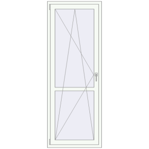 Балконні двері 780x2100 мм REHAU Euro 70. Вид зсередини Купити Балконні двері 780x2100 мм REHAU Euro 70