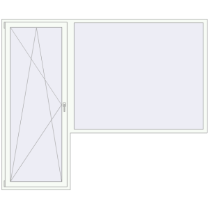 Купити Балконні двері 2700x2250 мм REHAU Euro 60