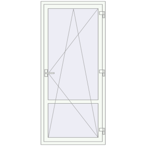 Купити Балконні двері 900x2000 мм REHAU Euro 60 Балконні двері
