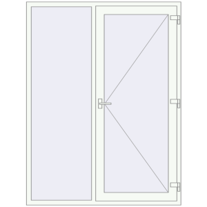 Купити Вхідні двері 1600x2100 мм REHAU Т118/60 Вхідні двері, відкривання назовні