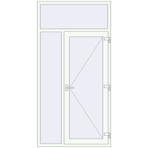 Купити Вхідні двері 1220x2410 мм REHAU Т118/60 Вхідні двері, відкривання назовні