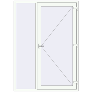 Купити Вхідні двері 1500x2100 мм REHAU Т118/60 Вхідні двері, відкривання назовні