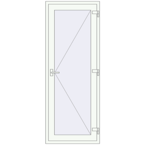 Купити Вхідні двері 800x2100 мм REHAU Т118/60 Вхідні двері, відкривання назовні