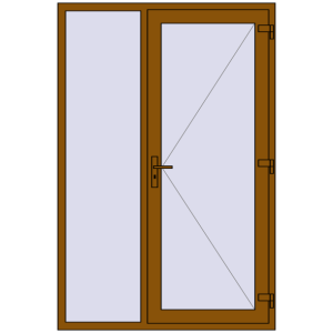 Купити Вхідні двері 1400x2100 мм REHAU Euro-Design 60