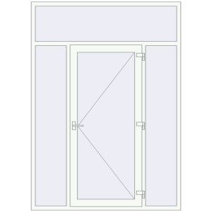 Купити Вхідні двері 1800x2500 мм REHAU Т118/60 Вхідні двері, відкривання назовні