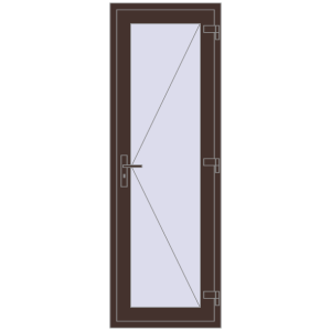 Внутрішні двері 700x2050 мм REHAU Z74/60 RAL 8017 Chocolate brown з двох сторін. Вид зсередини Купити Внутрішні двері 700x2050 мм REHAU Z74/60 RAL 8017 Chocolate brown з двох сторін