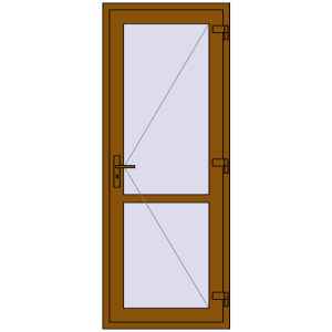 Внутрішні двері 800x2050 мм REHAU Т94/60 GOLDEN OAK з двох сторін. Вид зсередини Купити Внутрішні двері 800x2050 мм REHAU Т94/60 GOLDEN OAK з двох сторін