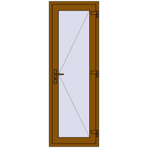 Внутрішні двері 700x2050 мм REHAU Z74/60. Вид зсередини Купити Внутрішні двері 700x2050 мм REHAU Z74/60