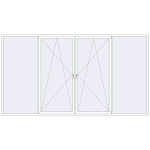 Вікна 4000x2200 мм REHAU Euro 60 ANTHRACITE_GREY_STRUKTURAL ззовні. Вид зсередини Купити Вікна 4000x2200 мм REHAU Euro 60 ANTHRACITE_GREY_STRUKTURAL ззовні