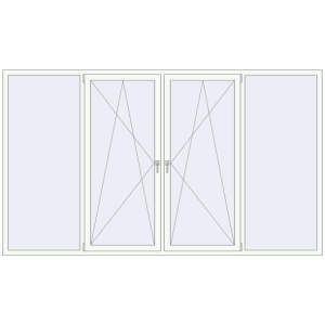 Купити Вікна 3100x1800 мм REHAU Euro 60 Білий (RAL 9016) з двох сторін