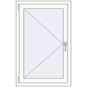 Купити Вікна 700x1100 мм REHAU Euro 60 Білий (RAL 9016) з двох сторін