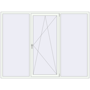 Вікна 2400x1800 мм REHAU Euro 70. Вид зсередини Купити Вікна 2400x1800 мм REHAU Euro 70