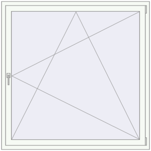 Купити Вікна 1500x1500 мм REHAU SYNEGO MD Білий (RAL 9016) з двох сторін