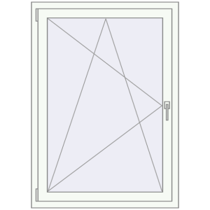 Купити Вікна 900x1300 мм REHAU Euro 60 Білий (RAL 9016) з двох сторін