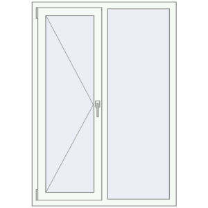 Вікна 1060x1500 мм REHAU Euro 70 Білий (RAL 9016) з двох сторін. Вид зсередини Купити Вікна 1060x1500 мм REHAU Euro 70 Білий (RAL 9016) з двох сторін