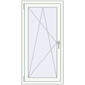 Купити Вікна 730x1300 мм REHAU SYNEGO MD Білий (RAL 9016) з двох сторін