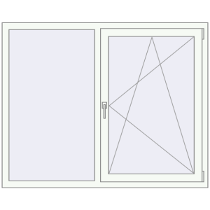 Вікна 1500x1200 мм REHAU Euro 60 Білий (RAL 9016) з двох сторін. Вид зсередини Купити Вікна 1500x1200 мм REHAU Euro 60 Білий (RAL 9016) з двох сторін