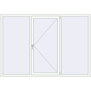 Вікна 2300x1600 мм REHAU Euro 70. Вид зсередини Купити Вікна 2300x1600 мм REHAU Euro 70