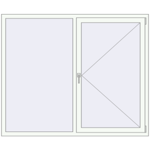 Купити Вікна 1750x1450 мм REHAU Euro 60 Білий (RAL 9016) з двох сторін