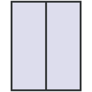 Вікна 2000x2550 мм Altest Pony 375 RAL 9017 Traffic black з двох сторін. Вид зсередини Купити Вікна 2000x2550 мм Altest Pony 375 RAL 9017 Traffic black з двох сторін