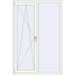 Купити Вікна 1200x1800 мм Altest Pony 375 RAL 9016 Traffic white з двох сторін