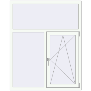 Вікна 1200x1500 мм REHAU Euro 60. Вид зсередини Купити Вікна 1200x1500 мм REHAU Euro 60