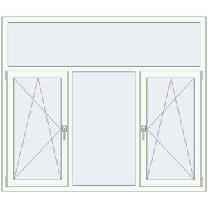 Вікна 1750x1500 мм REHAU Euro 70. Вид зсередини Купити Вікна 1750x1500 мм REHAU Euro 70