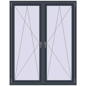 Вікна 1350x1700 мм REHAU Brillant-Design. Вид зсередини Купити Вікна 1350x1700 мм REHAU Brillant-Design