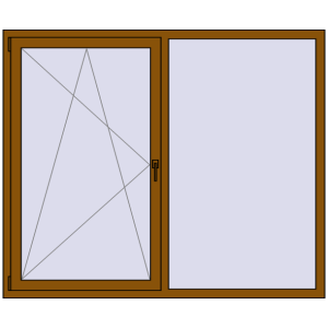 Вікна 1800x1500 мм REHAU Euro 60. Вид зсередини Купити Вікна 1800x1500 мм REHAU Euro 60