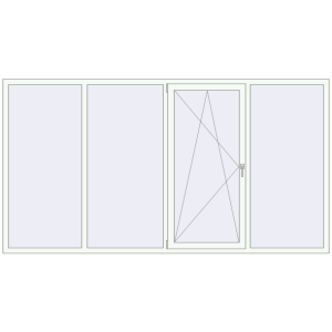 Купити Вікна 3000x1600 мм REHAU Euro 60