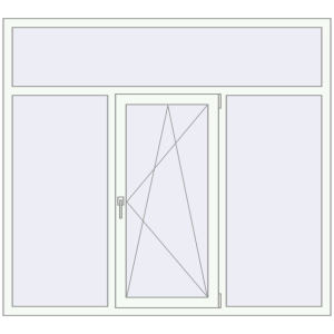 Купити Вікна 1810x1640 мм REHAU Euro 70 Білий (RAL 9016) з двох сторін