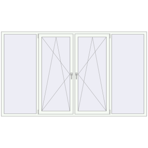 Вікна 2750x1600 мм REHAU Euro 60. Вид зсередини Купити Вікна 2750x1600 мм REHAU Euro 60