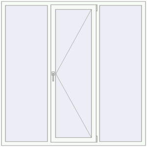 Вікна 1800x1800 мм REHAU Euro 70 Білий (RAL 9016) з двох сторін. Вид зсередини Купити Вікна 1800x1800 мм REHAU Euro 70 Білий (RAL 9016) з двох сторін