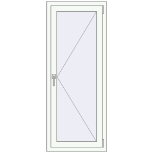 Вікна 600x1500 мм REHAU Euro 60 Білий (RAL 9016) з двох сторін. Вид зсередини Купити Вікна 600x1500 мм REHAU Euro 60 Білий (RAL 9016) з двох сторін