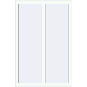 Купити Вікна 900x1350 мм REHAU Brillant-Design Білий (RAL 9016) з двох сторін