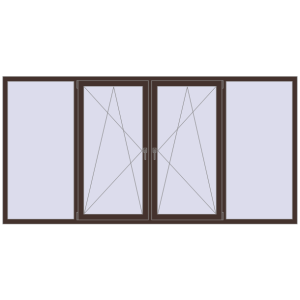 Вікна 3000x1500 мм REHAU Euro 60. Вид зсередини Купити Вікна 3000x1500 мм REHAU Euro 60