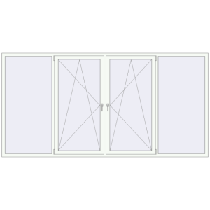 Купити Вікна 3240x1630 мм REHAU Euro 60 Білий (RAL 9016) з двох сторін