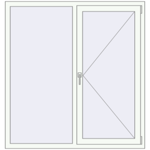 Купити Вікна 1350x1450 мм REHAU Euro 60 Білий (RAL 9016) з двох сторін