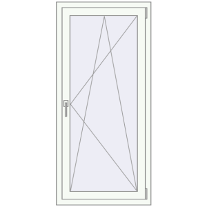 Купити Вікна 700x1500 мм REHAU Euro 70 Білий (RAL 9016) з двох сторін