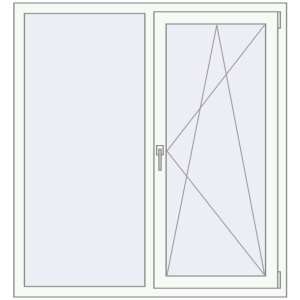 Купити Вікна 1300x1420 мм REHAU Euro 60